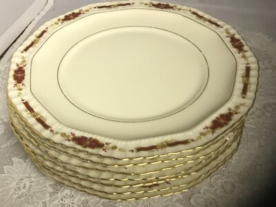 H & C Bohemia Czechoslovakia Coronado Luncheon Plates - 6 - MINT | eBay