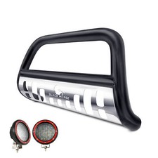 Black Horse Bull Bar Push Guard Wskid Black W5.3led Fit 2008-2016 Lexus Lx570 Black Horse Bull Bar Push Guard Wskid Black W5.3led Fit 2008-2016 Lexus Lx570