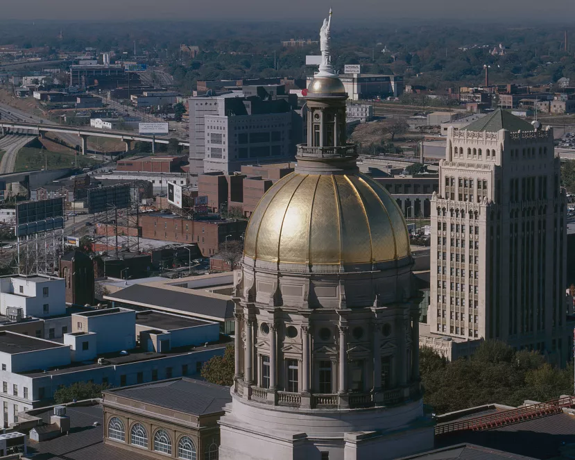 Close-up of gold dome of Georgia State Capitol building in Atlanta Photo Print | eBay Close-Up Of Gold Dome Of Georgia State Capitol Building In Atlanta Photo Print | Ebay
