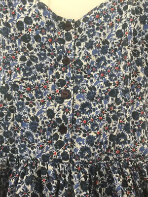 Jack Wills Blue Floral printed Dress Size 6 | eBay UK