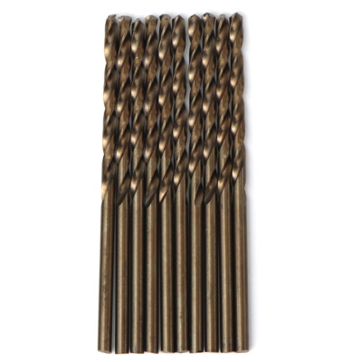 10PCS 1/16''x1-7/8'' Cobalt Drill Bits Set HSS M35 Jobber Length Metal Drill Bit
