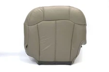 Driver Bottom Leather Seat Cover Gray 01-02 Compatible with GMC 3500 4X4 SLT