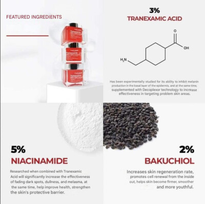 Angel's Liquid Tranxemic Mela Zero Cream 50ml/1.69 FL.oz. Made In