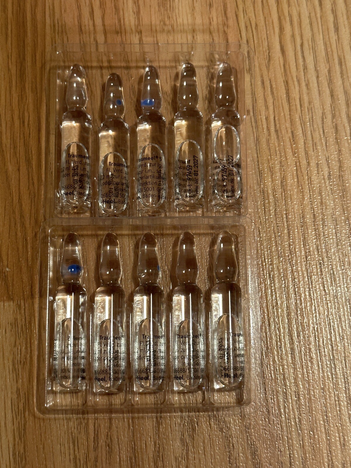 Traumeel S 10 amps). Back Pain Arthritis. Nonprescription homeopathic