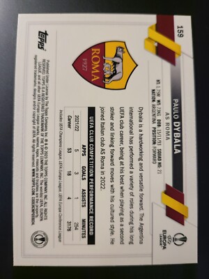 PF Paulo Dybala 2021-22 topps インサートカード Paulo Dybala 2023 Topps Fileteado Auto #FT-6 – Yamacardo