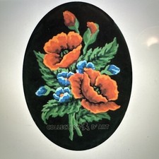 Printed needlepoint canvas 30x40 Cm Collection D Art Collecting Wild Flowers