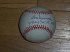 Don Newcombe  autographed ML baseball  Hall of Fame COA