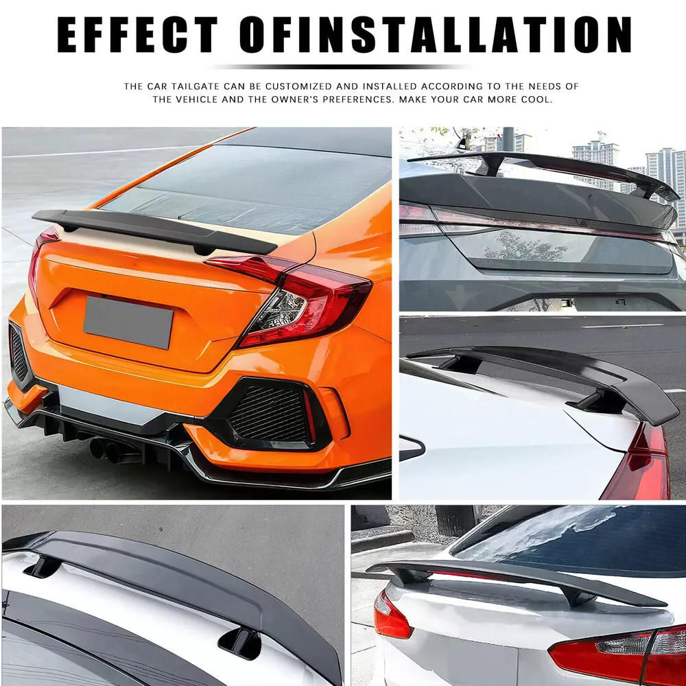 For Maserati Ghibli 52" Rear Trunk Spoiler Wing Racing w/3RD LED Brake Light