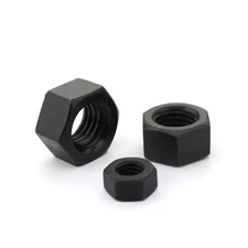 M11 Black Steel Hex Nuts / Flat Washers / Spring Washers