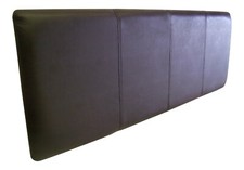 Faux Leather Headboard with Top Stitched Detail  3 Colours 5 sizes 24" High