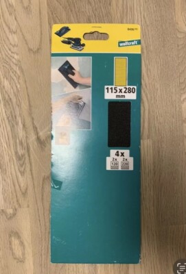 wolfcraft Set Schleifgitter 4t|g. für Gipskarton
