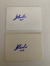 Leonys Martin Signed Rookie Index Baseball Card Lot2 Texas  MLB CUBA IKADI