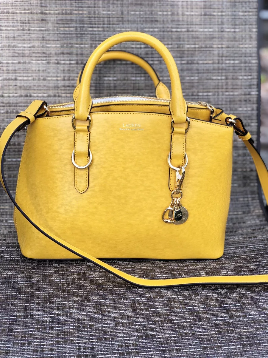 Ralph lauren yellow handbag discount