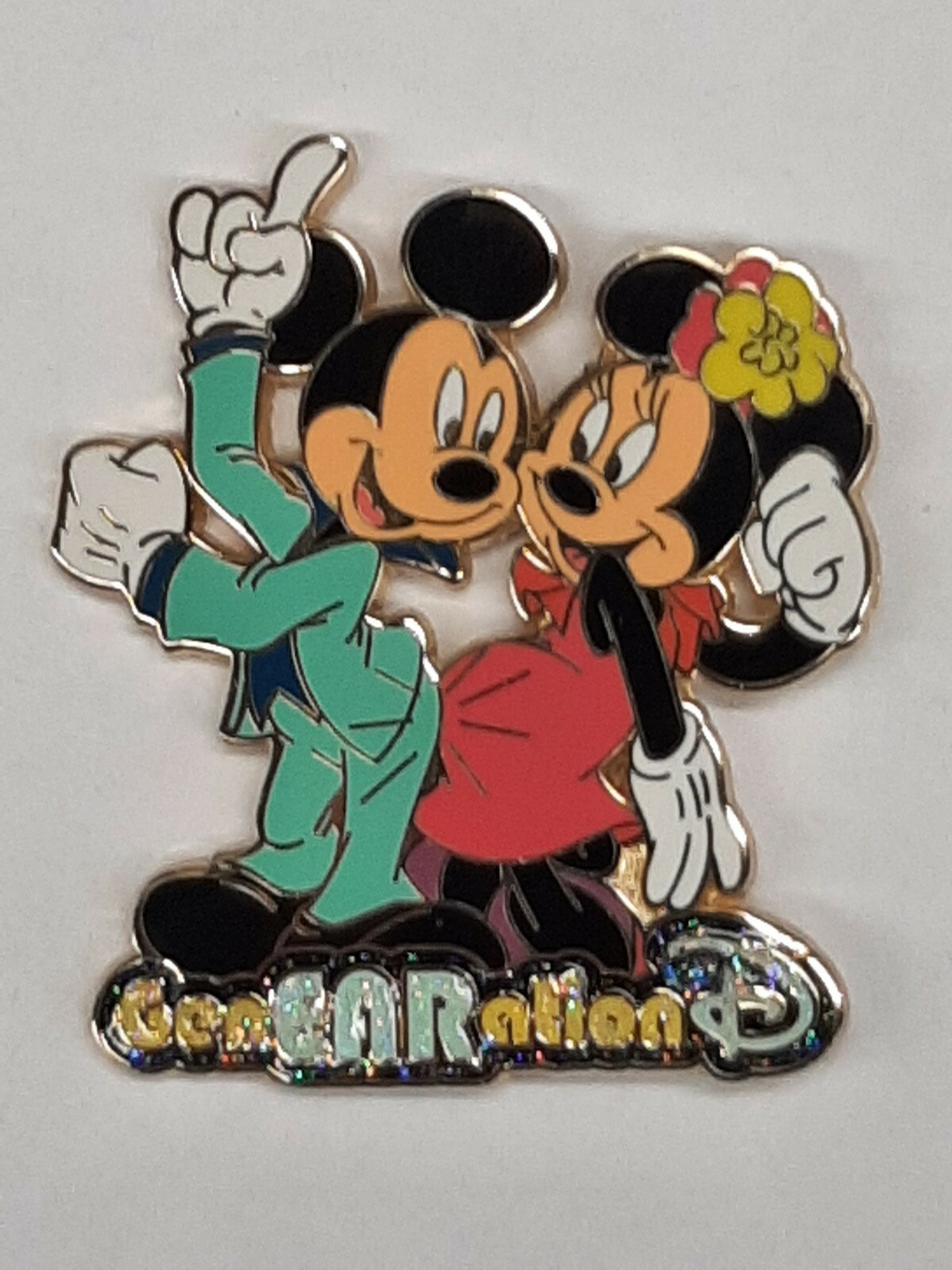 Disney Pin ~ GenEARation D Is You and Me: Mickey/Minnie: the 70's (#112526)   C4