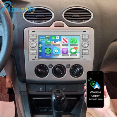 Android 15 Autoradio Für Ford Focus II MK2 2004-2007 GPS Navi BT CarPlay 2+64GB - Bild 1 von 4