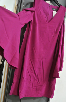 Donna Ricco New York - Orchid CS Bell Sleeve Dress SZ: 8