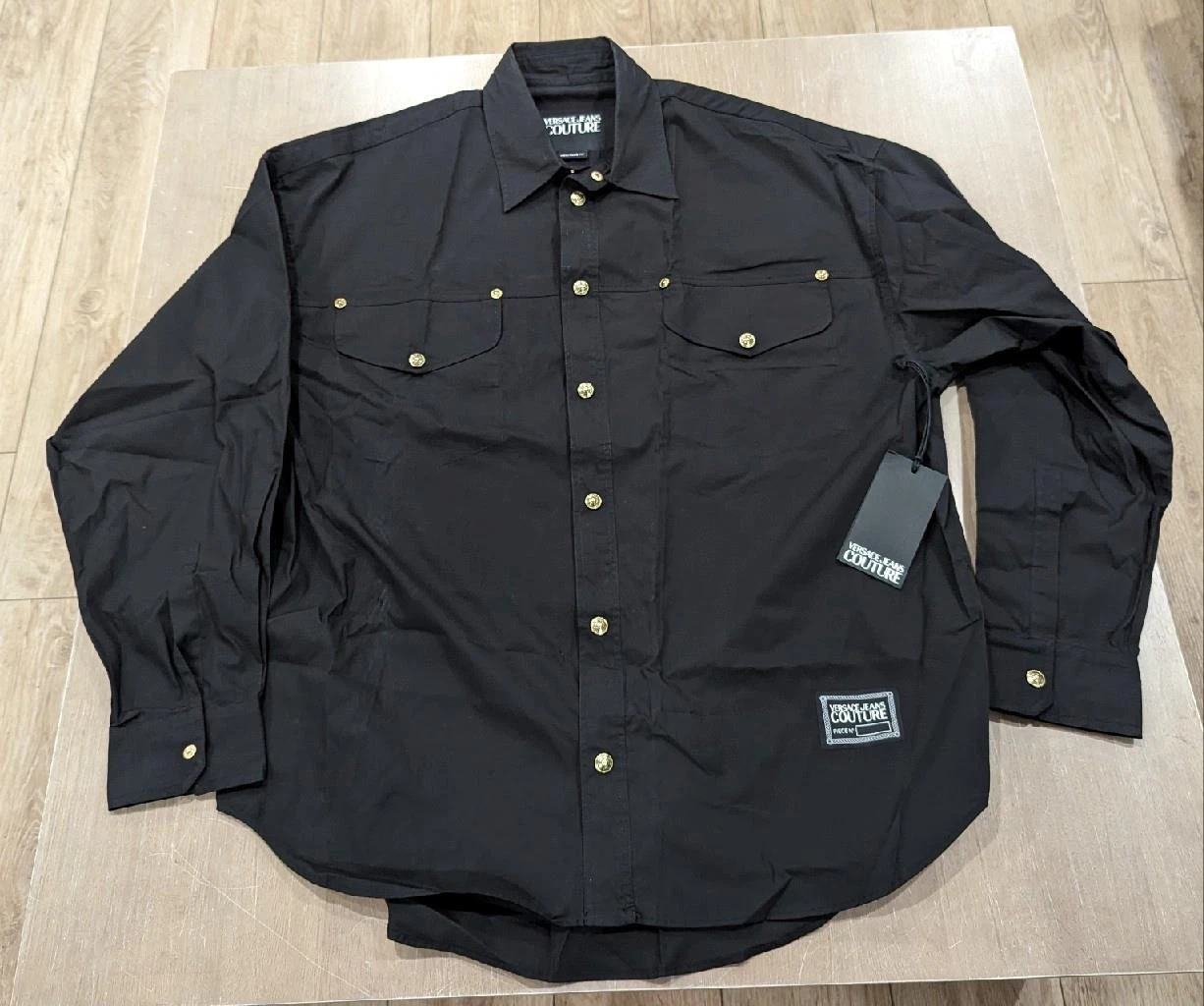 $475 Giacca da uomo Versace Jeans Couture Pop Density Snap Nero 52 US XL