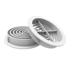 4 x White Plastic 70mm Round Air Vents for Caravans and Motorhomes