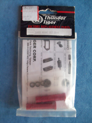 VINTAGE THUNDER TIGER 612 SERVO SAVER MOUNT SET RED EB4 EB-4 PD0612 NIP