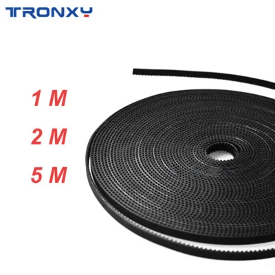 Cinghia di distribuzione aperta Tronxy GT2 6mm 1/2/5 metro per puleggia temporizzazione kit fai da te stampante 3D