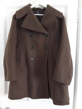 Jil Sander +j For Uniqlo Brown Wool Coat Heavyweight Smart Size M 12