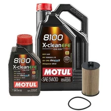 6L Motul 8100 X-CLEAN EFE 5W30 Wix Filter Oil Change Kit For Sonic Encore Cruze