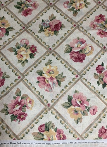 Tela floral Cranston Home Fashions de 1 yarda x 45" TPSA Int'l Copyright decoración del hogar - Imagen 3 de 10