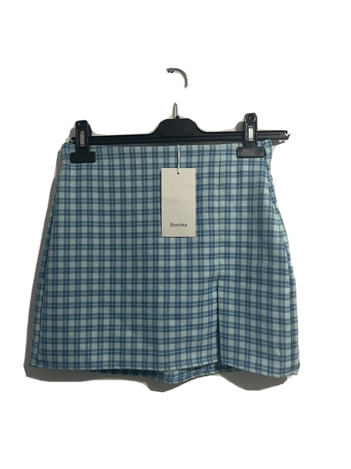 Blue Side Split Skirt 