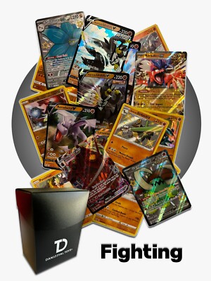 Pokémon Fighting Type TCG Assortment || Ultra Rare + 30 Cards + Deck Box