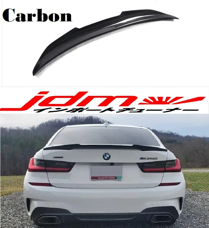 for bmw 3 g20 ducktail spoiler carbon rear trunk lip 2019-2023 series m3 Foto 4 de 4