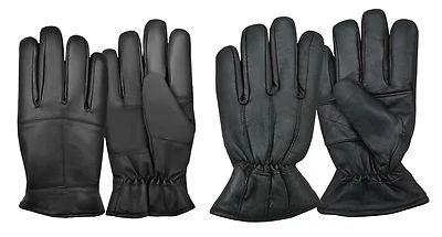 Mode Hiver Thermique Chaude Soirée Entièrement Doublé Gants Cuir Robe À Volant - Photo 1/2