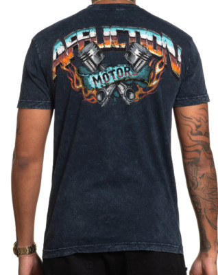 Affliction Men's American Customs -EAGLE FIRE- S/S Premium T-Shirt Medium NWT