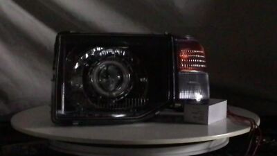 PAJERO 97-99 Guide LED Angel-Eye Feux Avant Phare BK for ...
