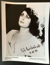 Stefka Evstatieva Signed 8 x 10 Photo / Autographed Opera Singer