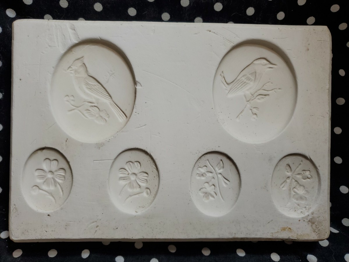 Bell Molds 601-D Bird and Flower Plaques Ceramic Slip Casting Mold