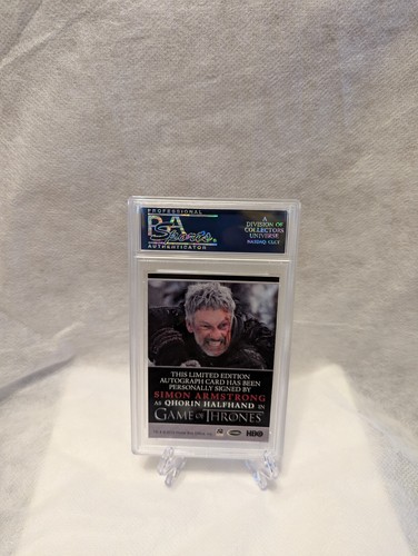 Game of Thrones Season 2 2013 Simon Armstrong as Qhorin Halfhand Auto PSA 9 Pop2 - Picture 2 of 2