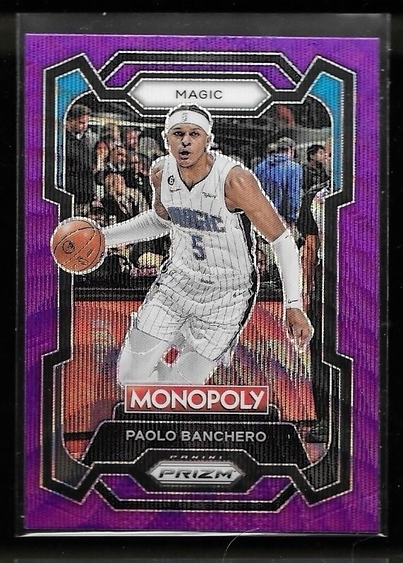 2023-24 Panini Prizm Monopoly - Paolo Banchero #64 Purple Wave Prizm