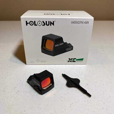 HOLOSUN HE507K-GR X2 Open Reflex Multi Reticle Green Circle Dot Sight
