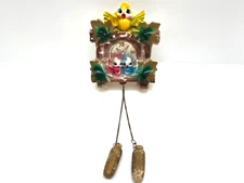 1950s Lipper & Mann (L&M) Cuckoo Clock Wall Pocket Vase Planter Ceramic Japan