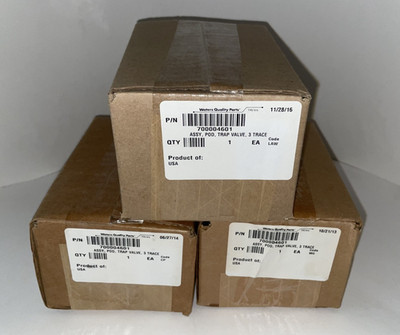 Trap Valve POD Assembly 3-Trace, LOT OF 3, Waters 700004601 SEALED, HPLC Parts