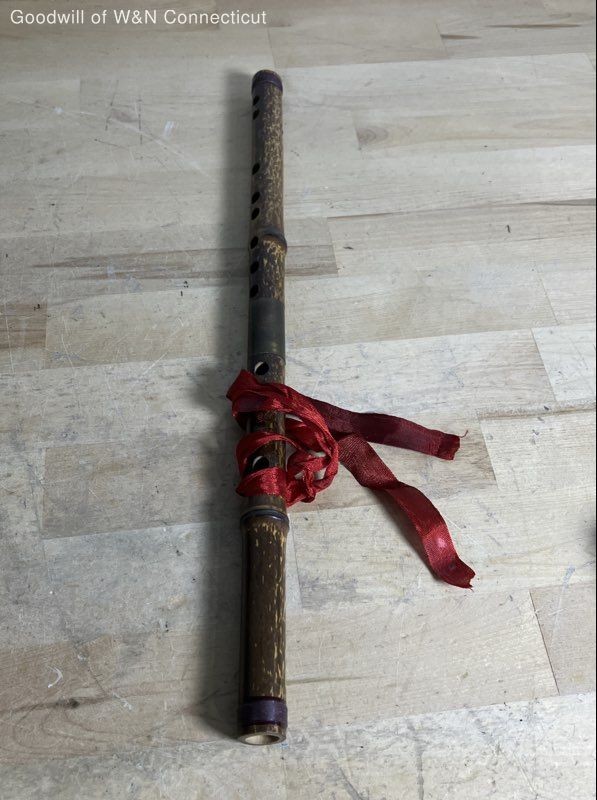 Vintage Japanese Bamboo Flute 17 Inch Two-Piece Transverse Shinobue Woodwind
