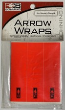 Bohning Archery 4" Arrow Wraps - Blaze Orange Vinyl Stickers: 1" Wide 12 Pack