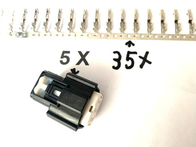19418-0010, Molex, MX150L, Stecker,16-14 AWG, 6 polig,+ 35 x 33012-3001, 5 Stück