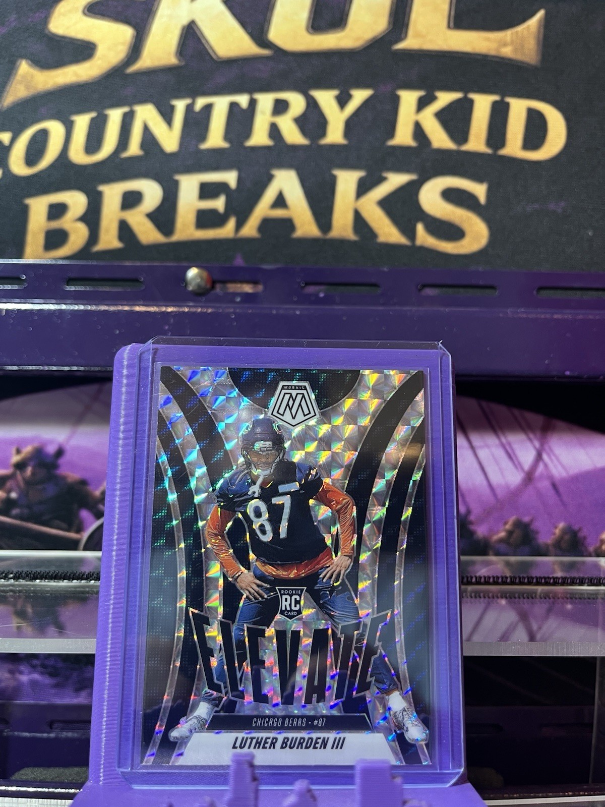 2025 Panini Mosaic - Luther Burden III - Silver Mosaic Prizm - Elevate #7