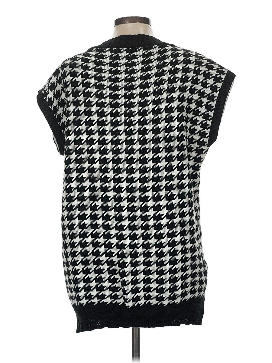 Rebellious Women Black Sweater Vest M View 2