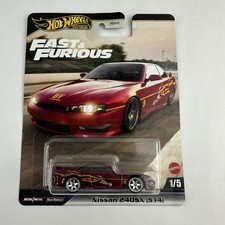 Hot Wheels Premium Fast & Furious Nissan 240SX S14 Free Shipping Read