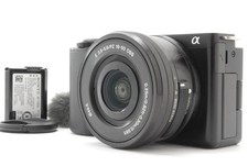 Sony Alpha ZV-E10 Black Mirrorless Digital Camera 24.2MP Body 16-50mm English OK