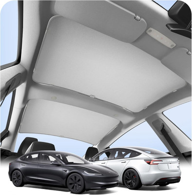 Spigen Tesla Model 3 Highland 2024-2025 Cryoshade Sonnenblende für Autodach [Doppel