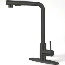 AIFOTO Kitchen Faucet - Faucet Sink with Pull Down Sprayer Matte Black New