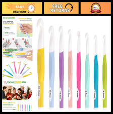 Large Crochet Hooks Set - 8 Colorful Sizes 6mm-20mm for Thick Yarn, DIY Crafts